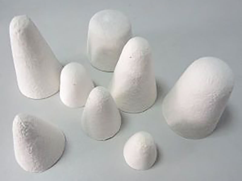 Wysokiej jakości ceramiczny stożek wylotowy z włókna do precyzyjnego odlewania