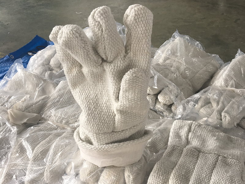 Wysokowydajne rękawice izolacyjne z włókien ceramicznych