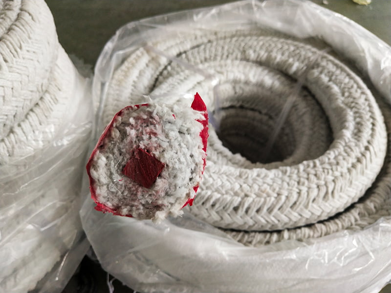 Wytrzymała lina z włókna ceramicznego z rdzeniem gumowym
